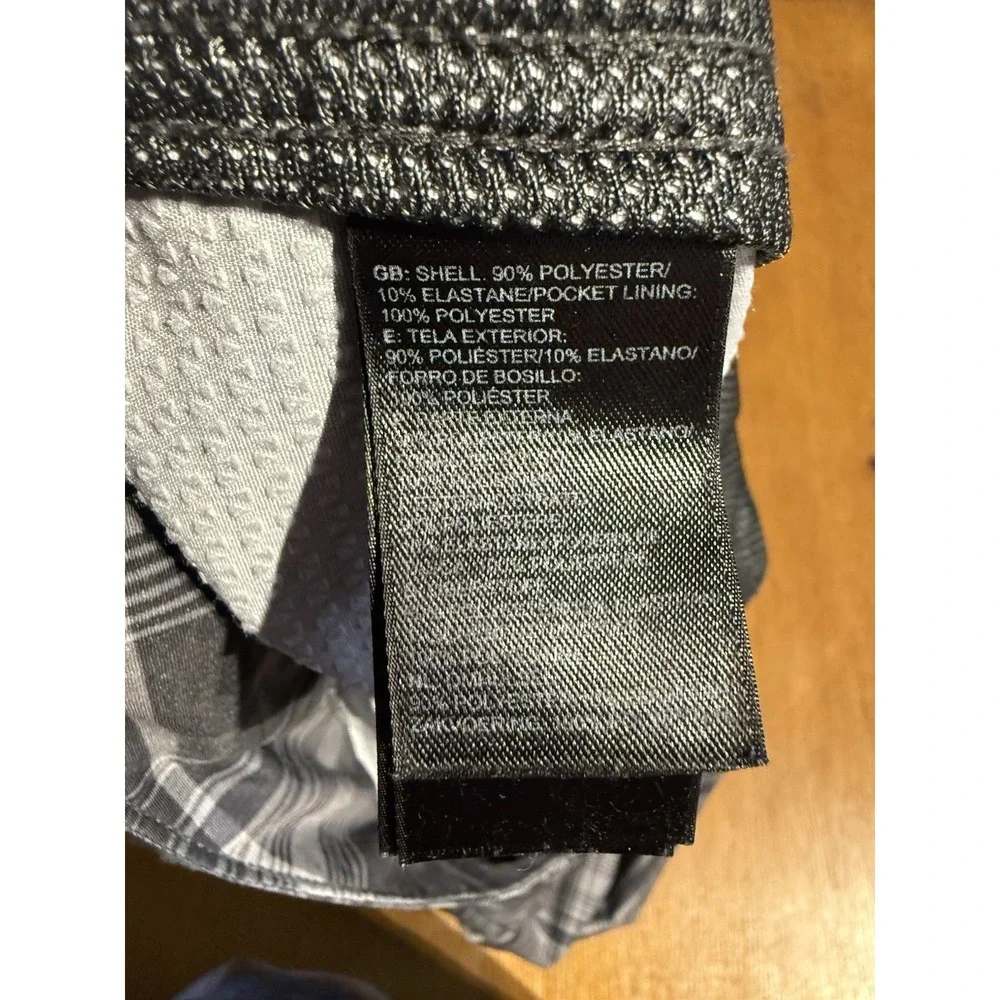 North Face Shorts Mens 40 Gray Plaid Performance Stretch‎ Outdoor Hiking Cargo